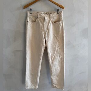 COS - Slim-Leg/Mid-Rise/Cropped Length Jeans in Chalk